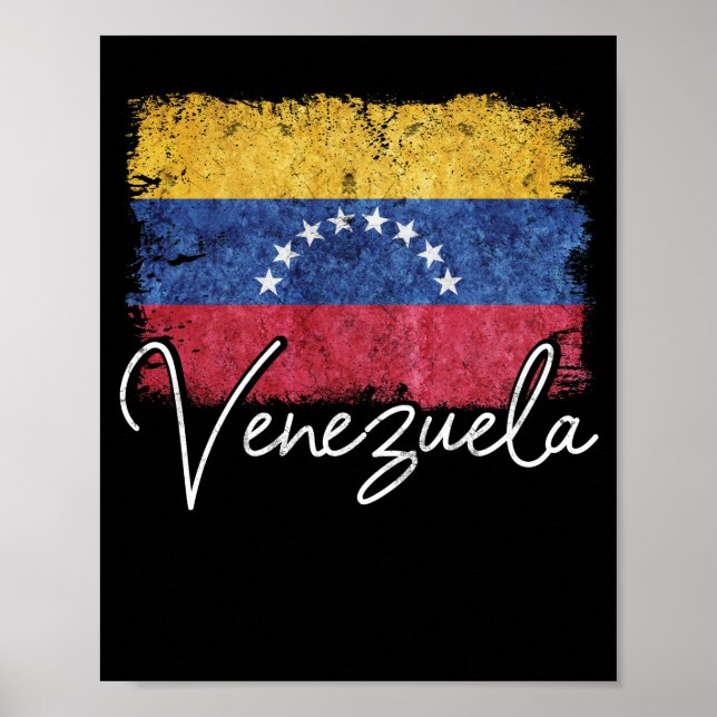 Poster Raízes do Orgulho da Venezuela na Bandeira da Vene (Frente)