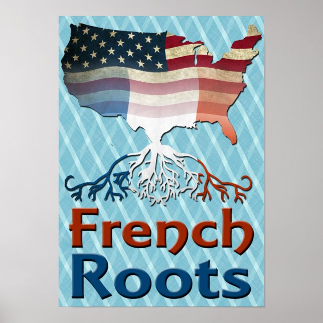Póster Raízes Francesas Americanas (Frente)