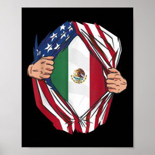 Poster Raízes Mexicanas Crescem Estados Unidos América Mé