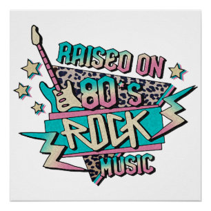 Póster Raízes na Rock dos anos 80