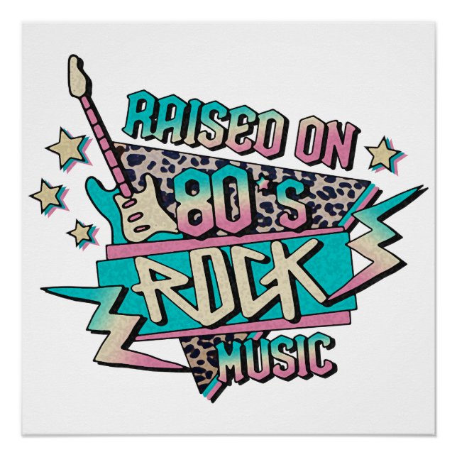 Póster Raízes na Rock dos anos 80 (Frente)