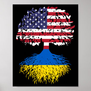 Poster Raízes Ucranianas Ucrânia Árvore do Patrimônio Nac