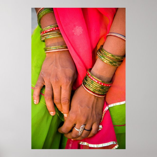 Poster Rajasthan Close-up of Woman's Hands (Frente)
