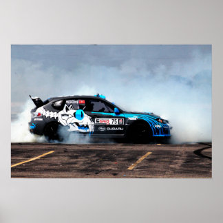 Poster Rally USA Subaru STi Drifting