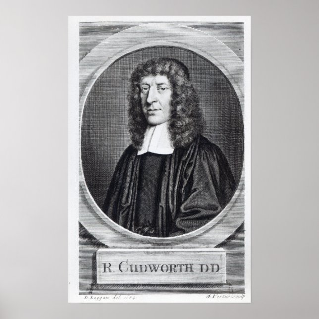 Poster Ralph Cudworth, gravado por George Vertue (Frente)