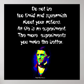 Póster Ralph Waldo Emerson - Palavras de Sabedoria