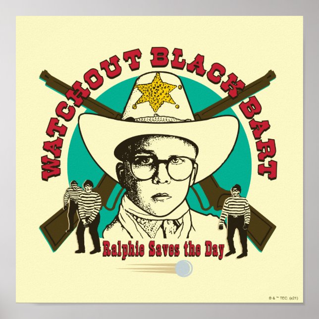 Poster Ralphie salva o dia (Frente)