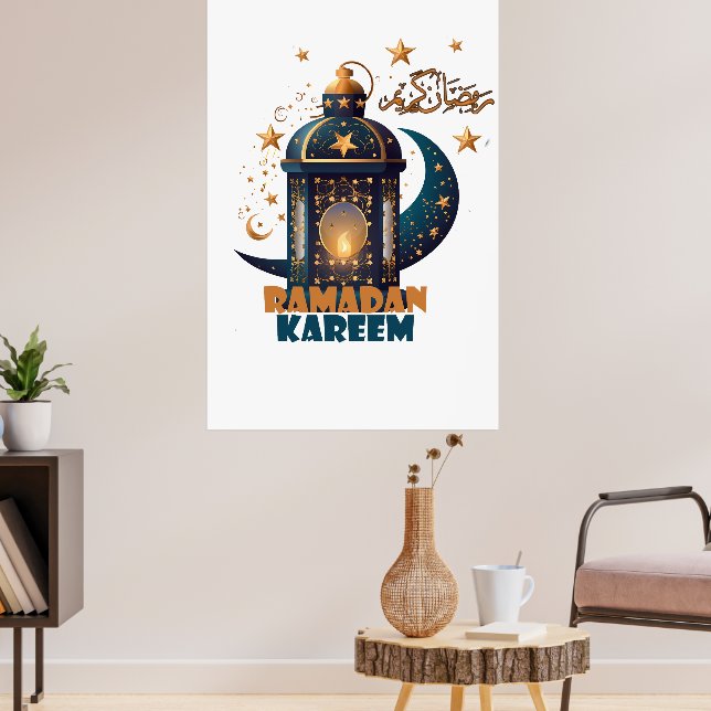 Poster Ramadan Kareem Mubarak Lantern ramadan 2024 (Sala de Estar 3)