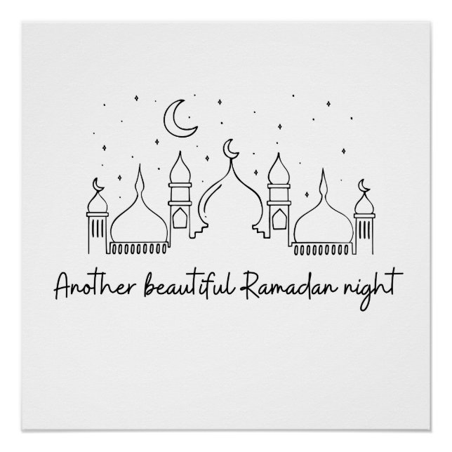 PÓSTER RAMADAN RAMADAN KAREEM RAMADAN MUBARAK (Frente)