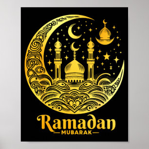 Poster Ramadão Kareem Feliz Jejum Ramadão Mubarak Islã