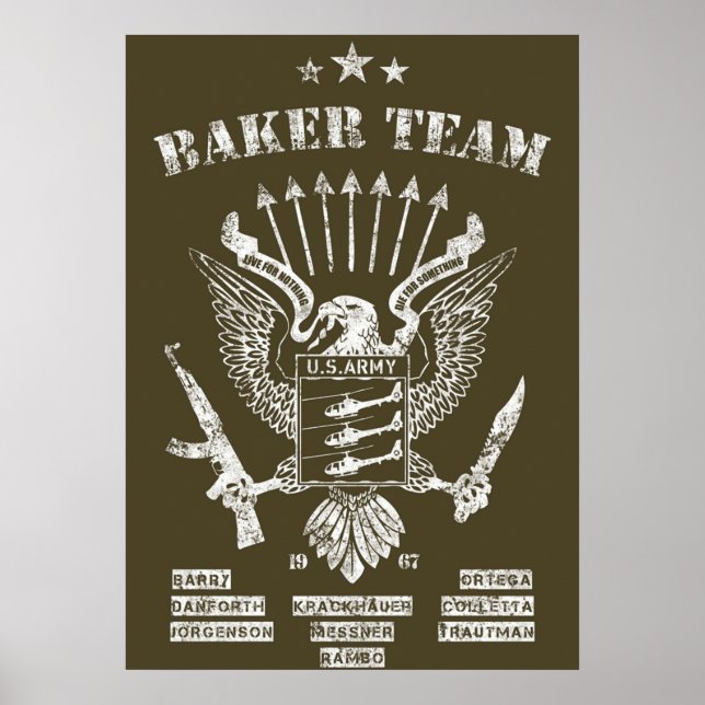 Poster Rambo Baker Team (Frente)