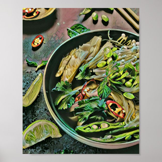 Poster Ramen trabalho de arte (Frente)