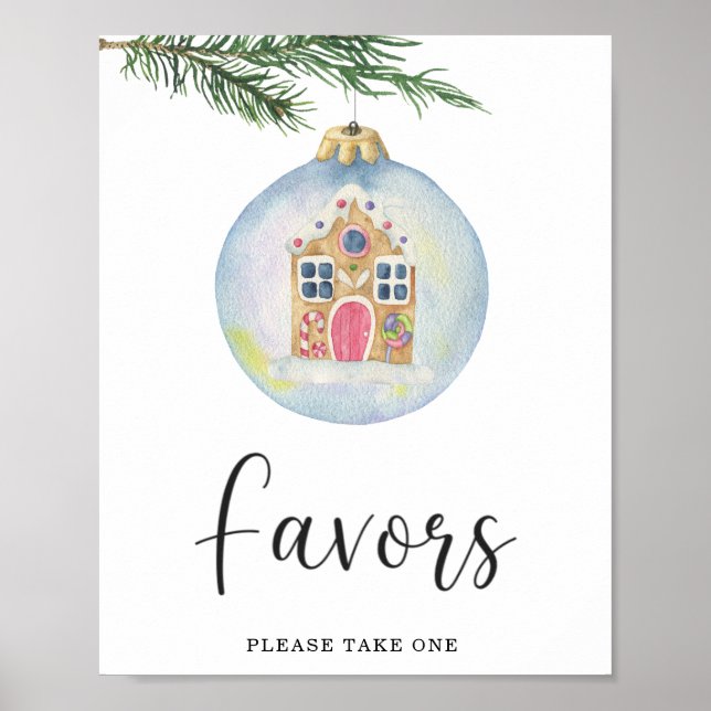 Poster Ramificação de inverno Evergreen - Favor (Frente)