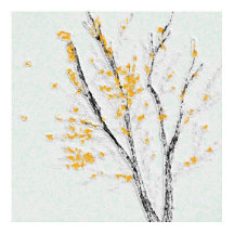 Ramificações da Árvore de outono com Folhas de out