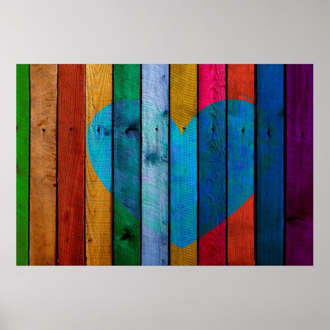 Poster Ramificações de conselhos de madeira de amor pelo  (Frente)