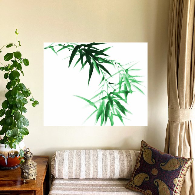 Poster Ramo de Bambu Verde (Criador carregado)