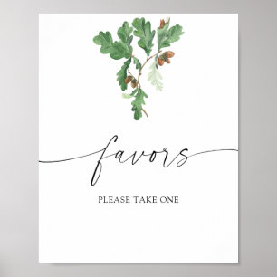 Poster Ramo de bolota - lembrancinhas de casamento, por f