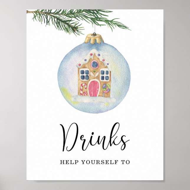 Poster Ramo de inverno perene - Bebidas  (Frente)