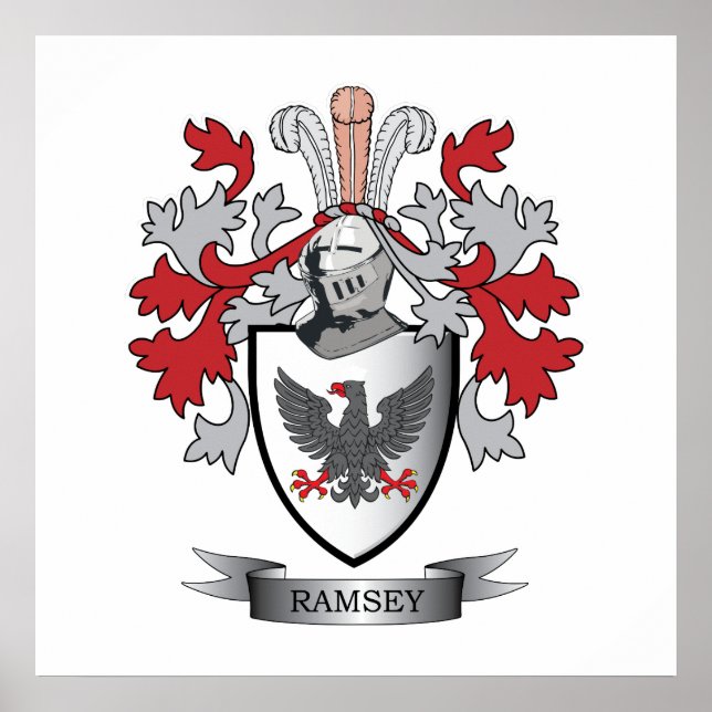 Poster Ramsey Family Crest Casaco de Braços (Frente)