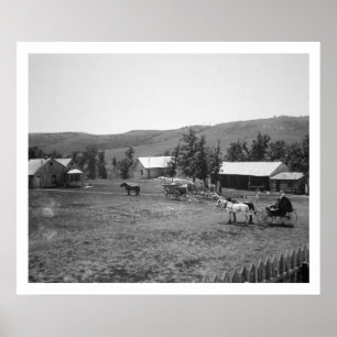 Poster Ranch Haylie, Condado de Crook, Wyoming, c.1890 b