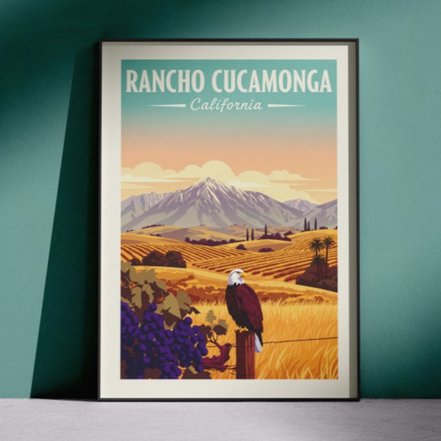 Poster Rancho Cucamonga Califórnia Antiga (Criador carregado)