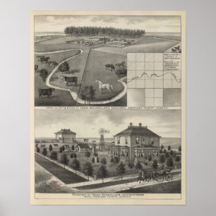 Poster Rancho de Isaac Mulholland e residência, Kansas