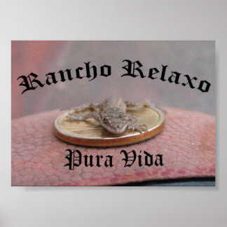 Póster Rancho Relaxo. Pura Vida