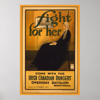Poster Rangers irlandeses canadenses depois da mãe de Whi