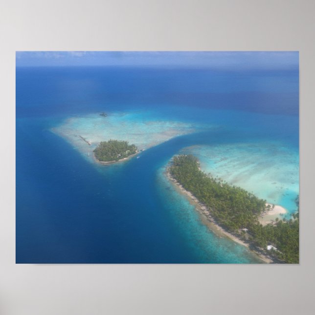 Poster Rangiroa Polinésia Francesa (Frente)