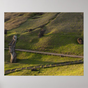 Poster Rano Raraku, Rapa Nui, Ilha de Páscoa, Chile