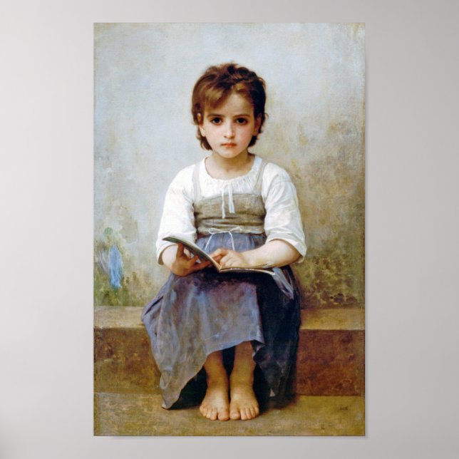 Poster Rapariga, Bouguereau (Frente)