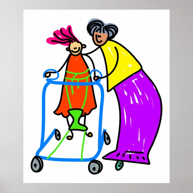 Póster Rapariga com deficiência (Frente)