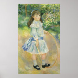 Póster Rapariga com Hoop de Pierre Renoir, Vintage Fine A