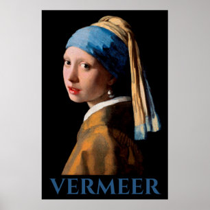 Poster Rapariga com um Vermeer de Pearl