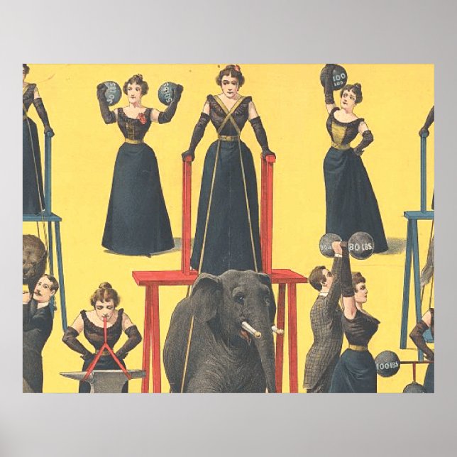 Póster Rapariga de Construção de Porte (Frente)