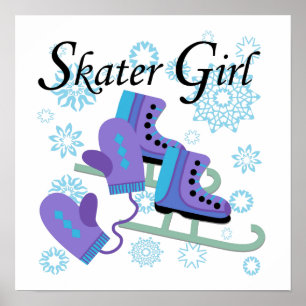 Póster Rapariga de Skater