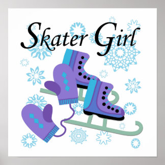 Póster Rapariga de Skater