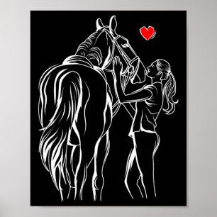 Poster Rapariga do Cavalo que sobrevoa as mulheres cavale