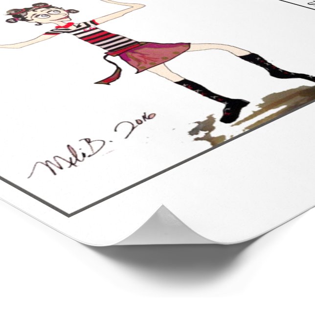 Póster Rapariga do Circo - Original (Borda)