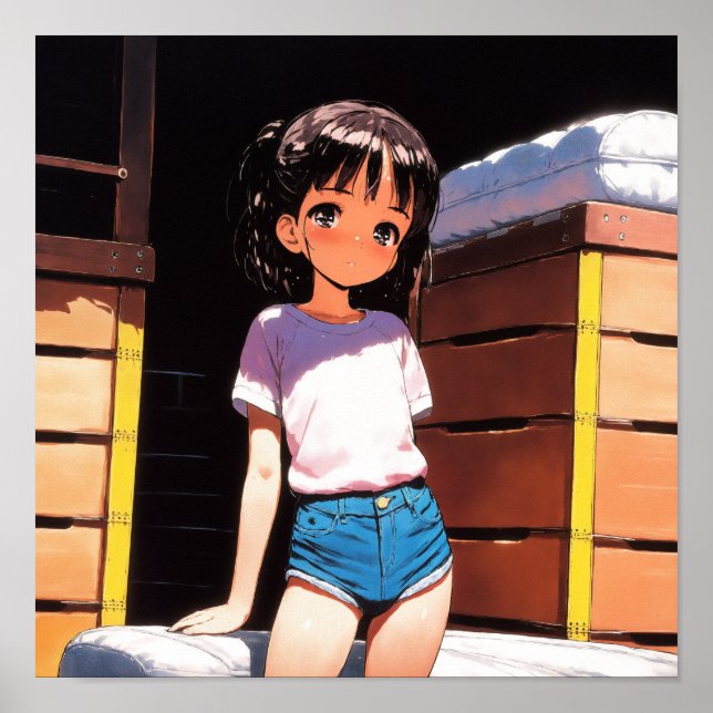 Poster Rapariga do dia ensolarada (Frente)