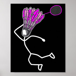 Poster Rapariga do Na moda Legal do Badminton
