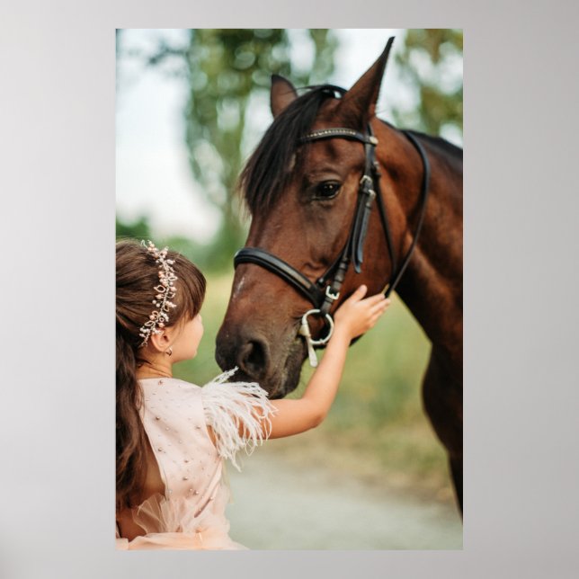 Poster Rapariga e Cavalo (Frente)