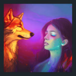 Poster Rapariga e seu Wolf AI geraram Pop de arte fantasi<br><div class="desc">Rapariga e seu Wolf AI geraram pop de arte fantástica. Eu adoro o contraste entre o lobo e sua garota ou é ela garota e seu lobo, seu momento dúbio como seu saber. Evocando um momento em que dois mundos se encontram, mas parecem separados, esta peça mística tecerá uma história...</div>