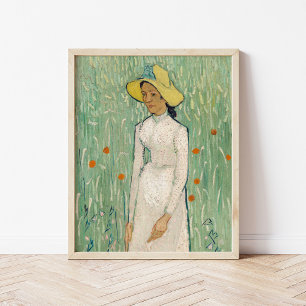 Poster Rapariga em Branco   Vincent van Gogh