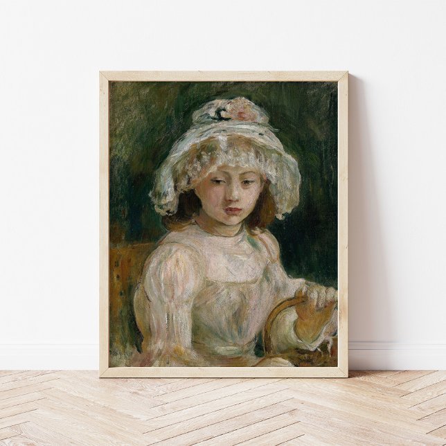 Poster Rapariga jovem com chapéu | Berthe Morisot (Criador carregado)
