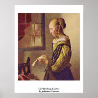 Rapariga Lendo Uma Carta De Johannes Vermeer