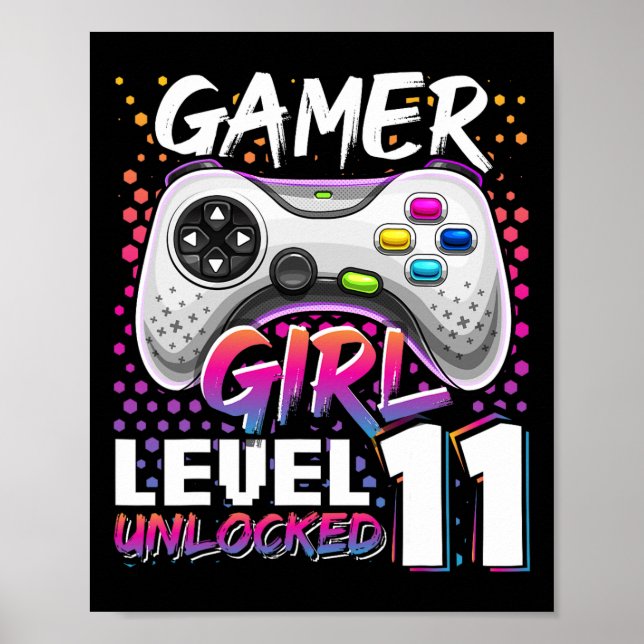 Poster Rapariga Nível 11 11 do jogo de vídeo desbloqueado (Frente)