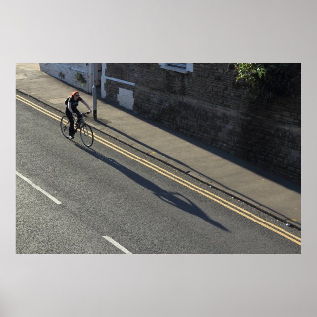 Póster Rapariga numa bicicleta (Frente)