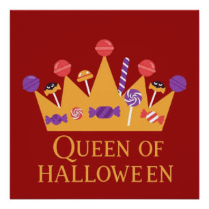 Póster Rapariga Rainha do Halloween