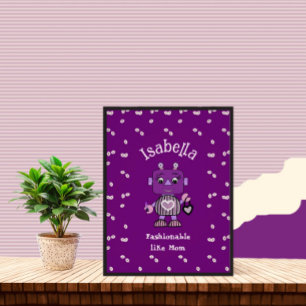 Póster Rapariga robótica